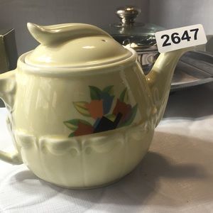 Vintage ceramic Drip O Lator tea coffee pot “Tulips “